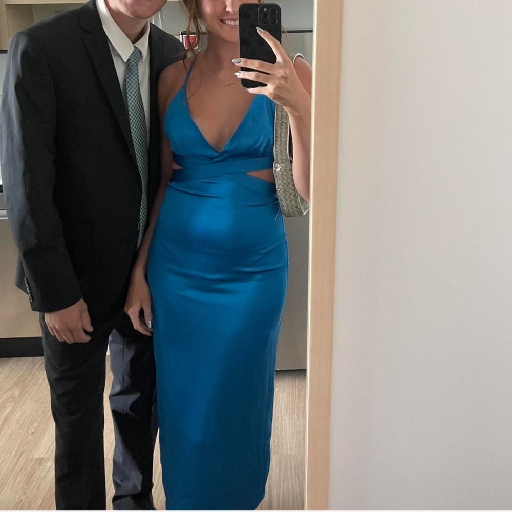 Elegant Blue Evening Dress